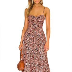 A.L.C. Lilah Printed Midi Dress, Revolve, NWT, Size 8